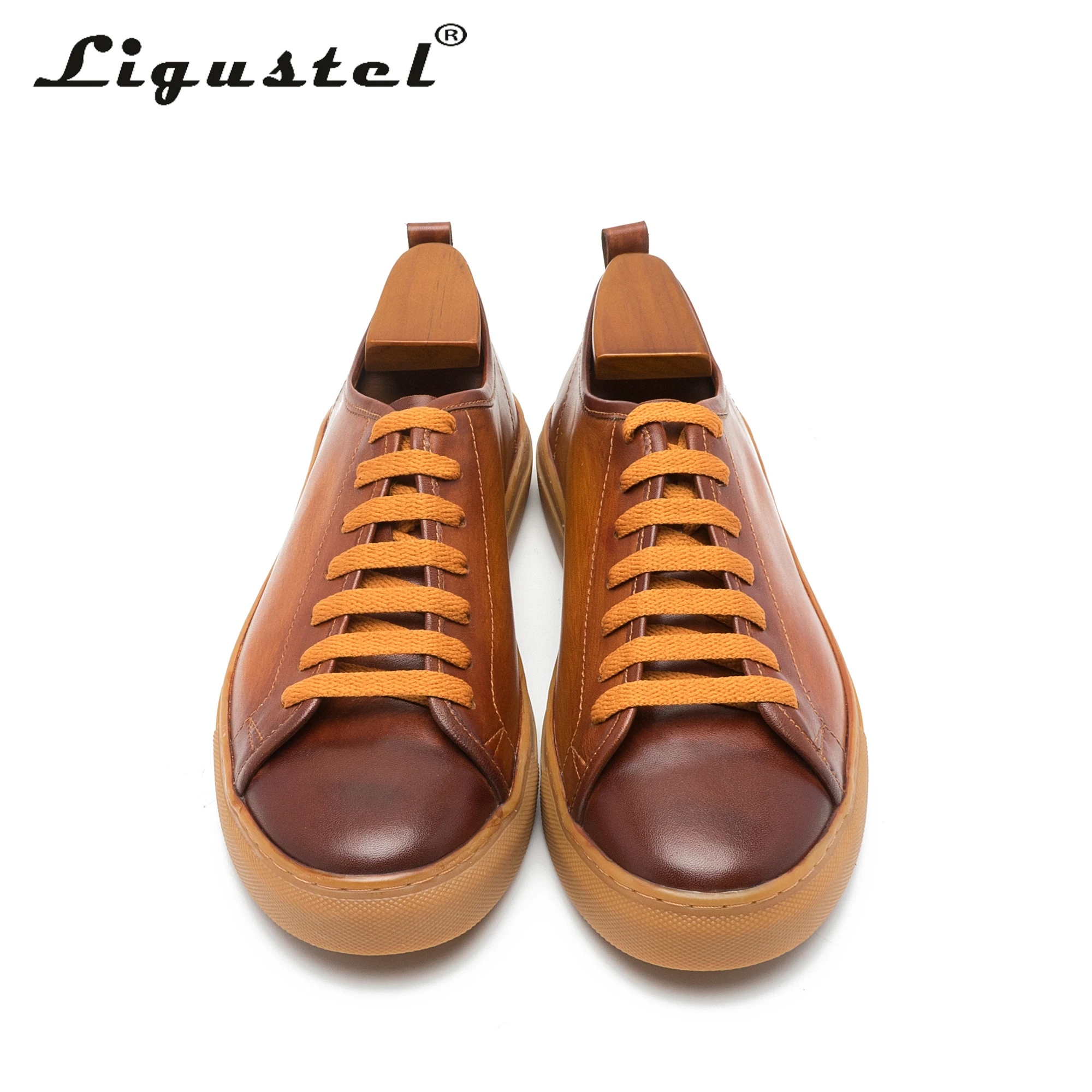 Shoes For Men Genuine Leather Casual 2021 Summer Solid Handmade Vintage Sneakers Male High Quality Flats Lace-up Brown Cow Shoes