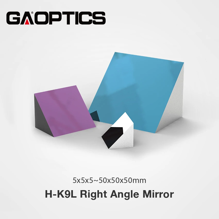 K9 Right Angle Triangular Mirror with Aluminum Coating