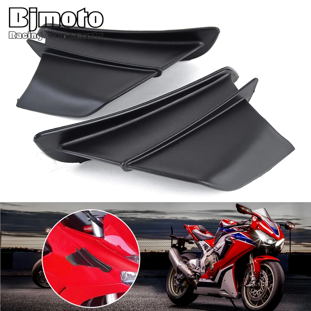 

Universal Motorcycle Dynamic Wing Kit Winglet w/ Sticker For Honda Suzuki Yamaha Kawasaki BMW Ducati Aprilia