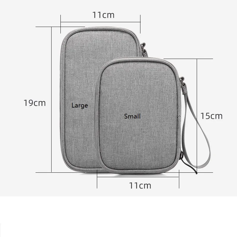 إكسسوارات السفر الواقية المحمولة 20000mAh قوة البنك حقيبة USB الأدوات كابلات الأسلاك المنظم قرص صلب بطاقة الهاتف المحمول