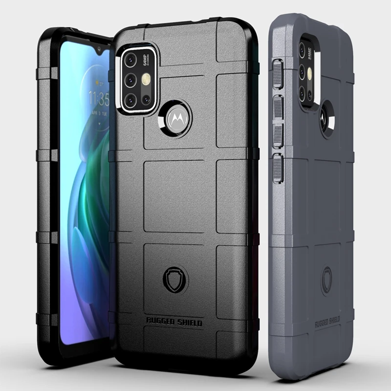 Rugged Shield Silicone Case For Motorola Moto G10 G100 G60 G50 5G G51 G20 Shockproof Military Style Hard Cover For Moto G30 Case