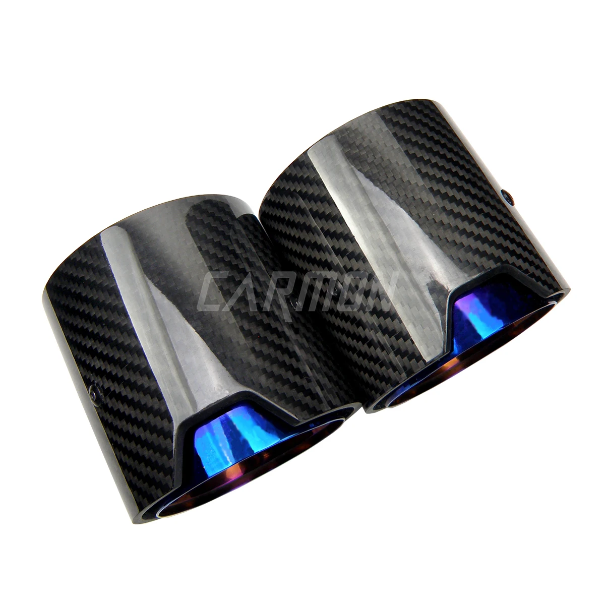 1 Piece M Performance Burnt Blue Inner Pipe Carbon Fiber Exhaust tip for BMW M2 M3 M4 M135i M235i M140i M240i M335i M340i M435i