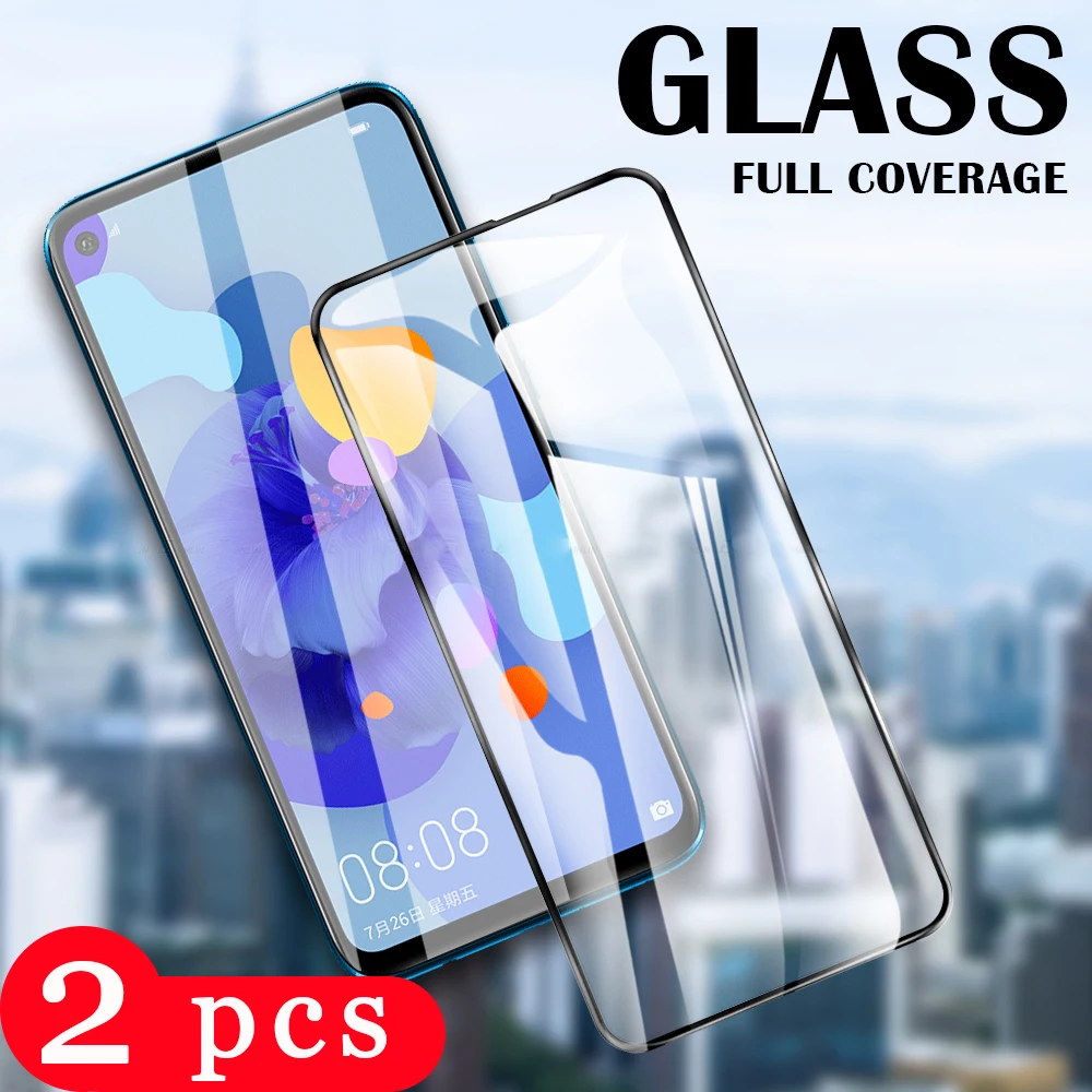 2Pcs tempered glass for huawei nova 5 5i pro 5Z 5t phone screen protector nova 3 3i 3e 4 4e protective film on glass smartphone