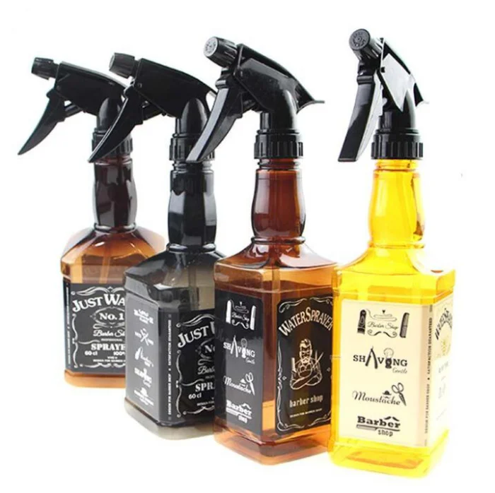 

1pc square hair spray bottle 500ml water sprayer barber hairdressing mist bottle salon styling tools