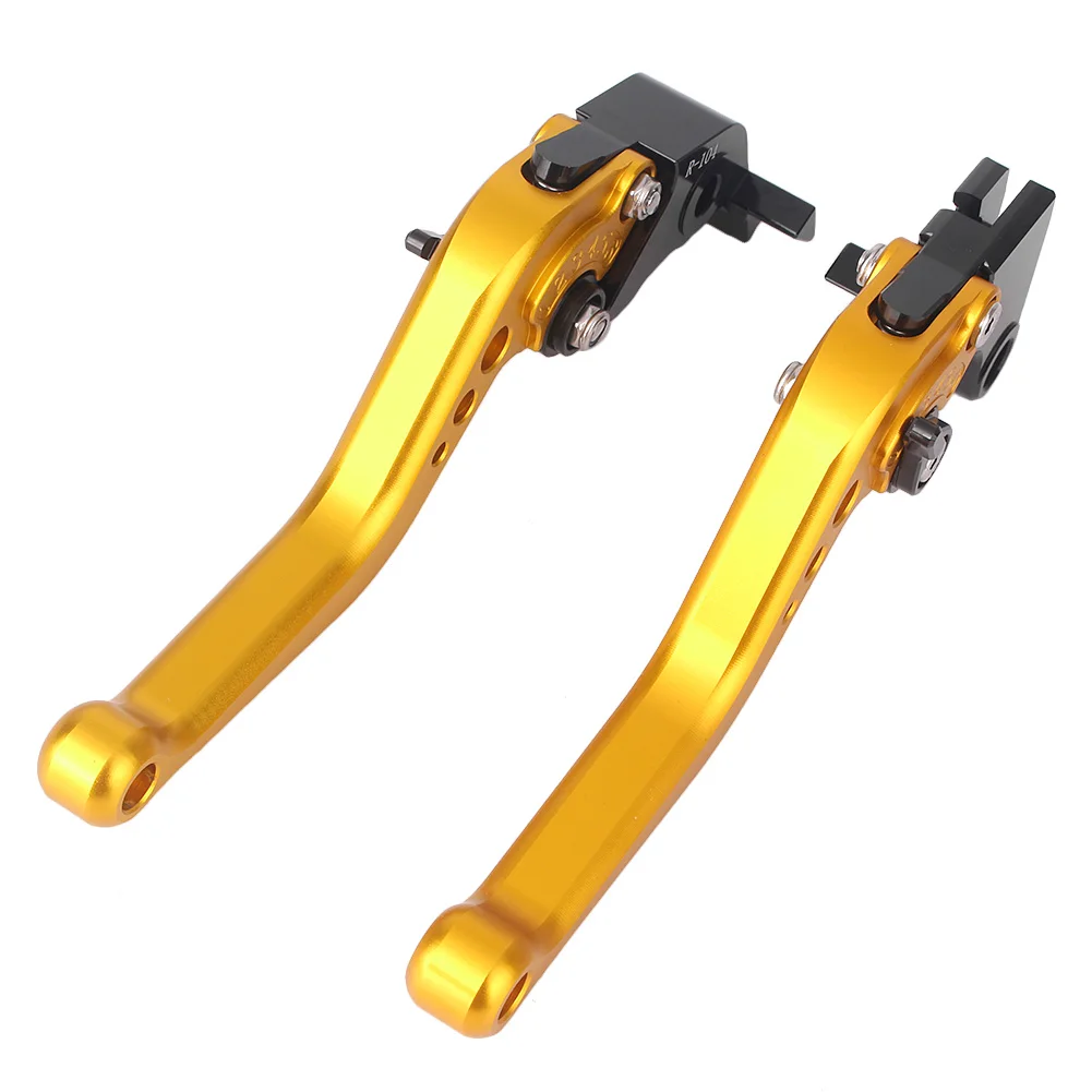 2Pcs Gold Motorcycle Short Racing Brake Clutch Levers for Yamaha YZF-R1 2004-2008 & YZF R6 2005 2006 2007 2008 2009 2010 2011