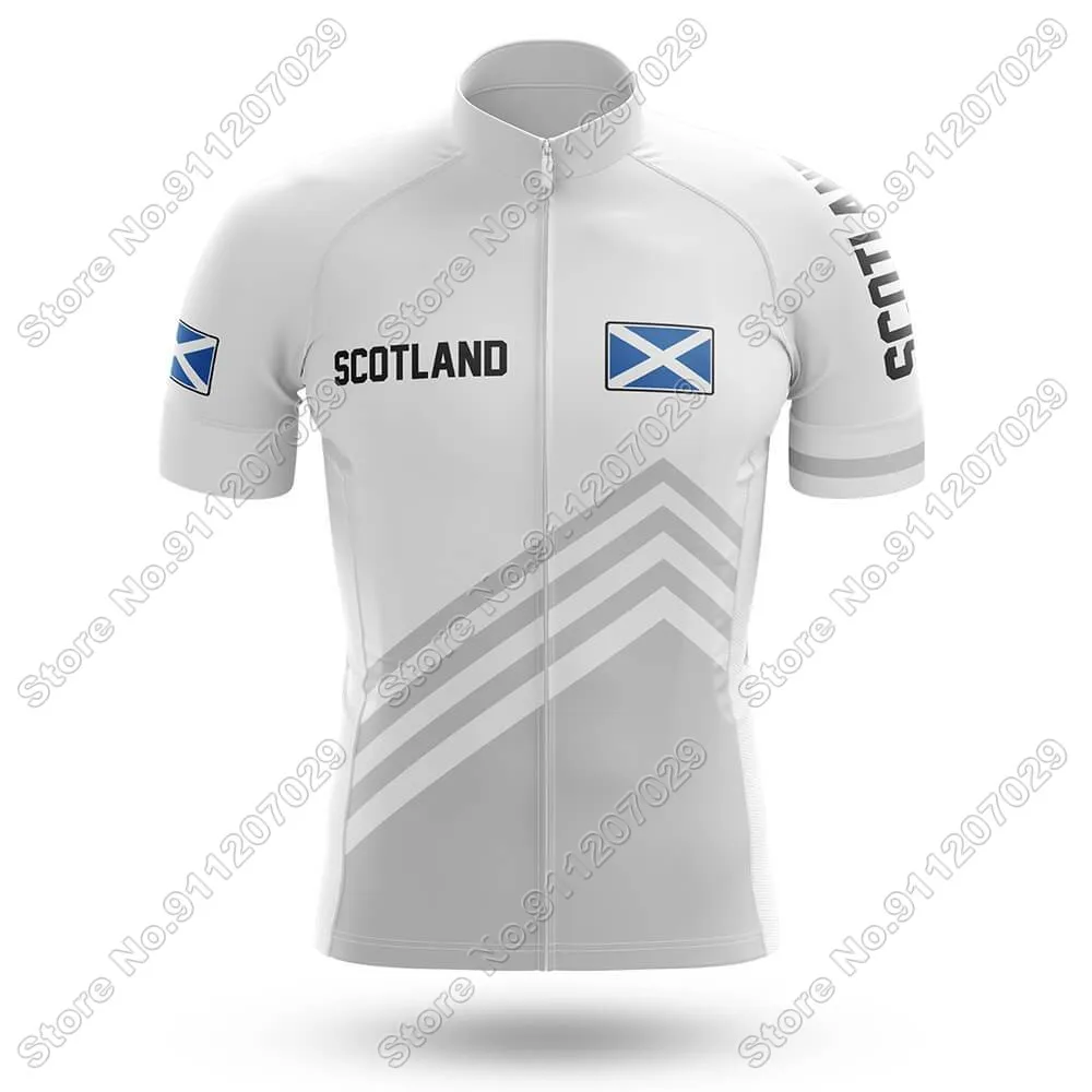 Scotland 2024 Cycling Jersey Short Sleeve Summer Cycling Clothing Men Road Bike Shirts Bicycle Tops MTB Wear Uniform Maillot view 2