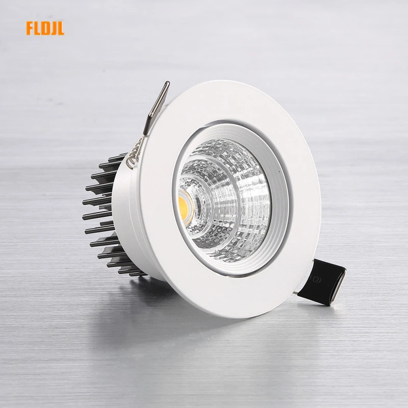 

Dimmable LED COB spotlight ceiling light AC85-265V 5W/7W/9W/12W/15W/18W/25W recessed downlight round LED ceiling spotlight