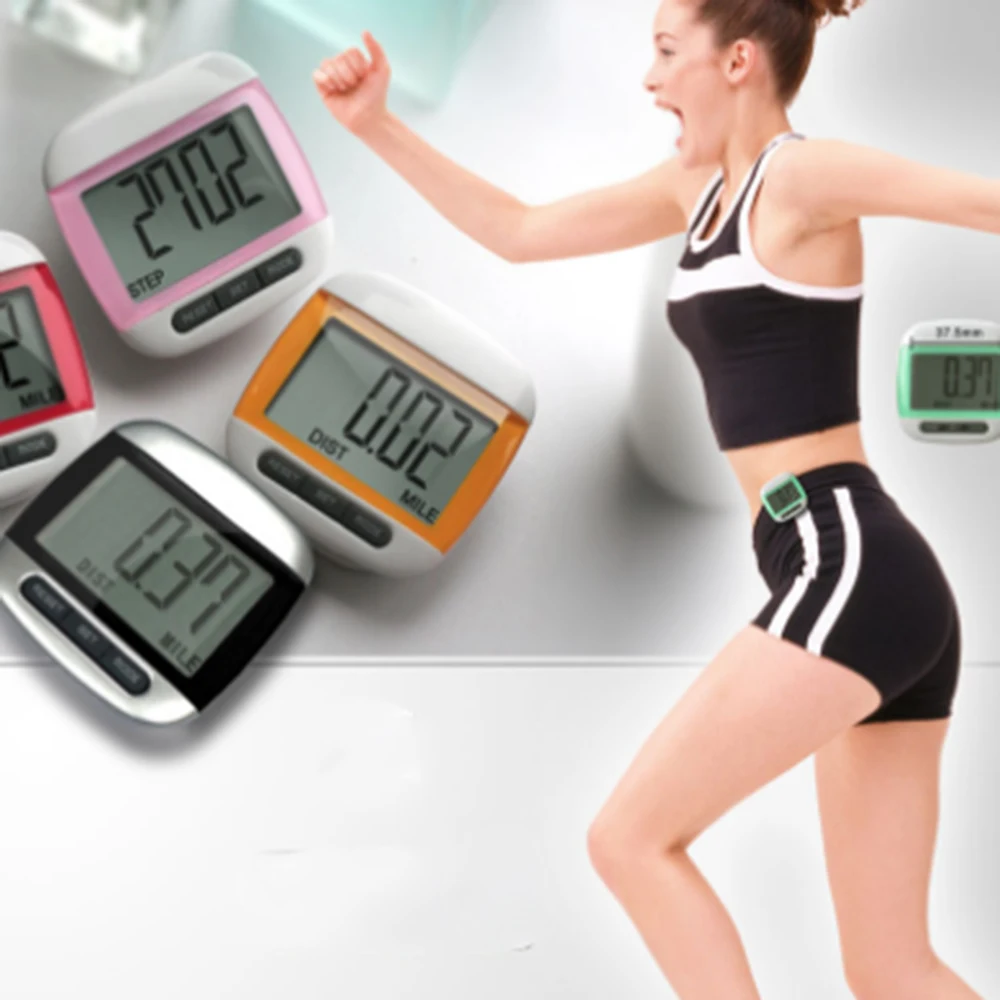 Imagem -05 - Waterproof Walking Step Counter Contador de Calorias de Movimento Pedômetro Digital Multifuncional para Corrida Leve Fácil de Transportar