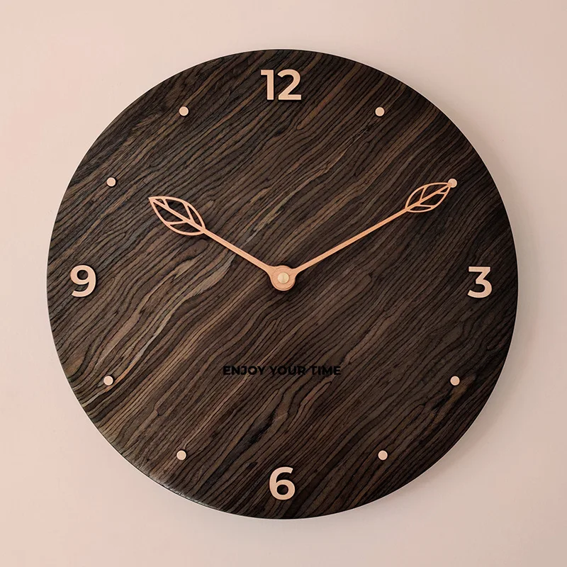 Creative wooden wall clock Nordic living room clock decoration clocks wall home decor living room