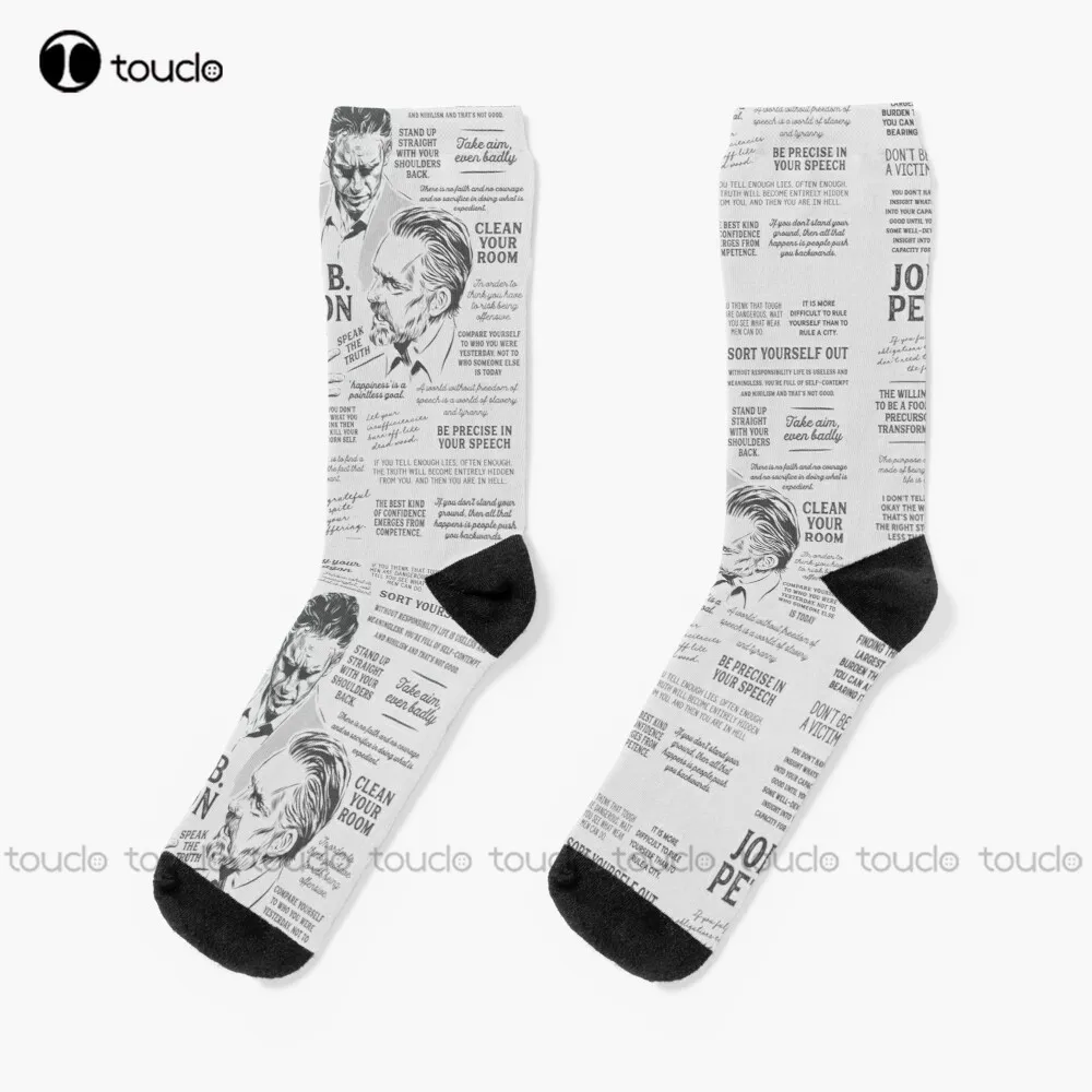 Jordan-Peterson - Many Quotes Socks Gym Socks Christmas New Year Gift 360° Digital Print Personalized Custom Hd High Quality