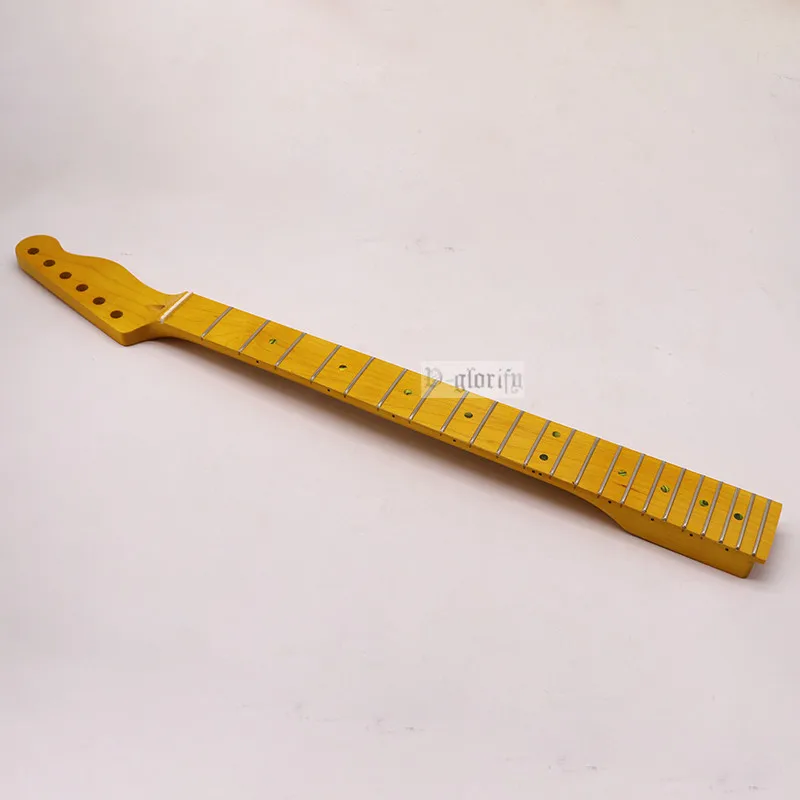 TL6 string 22 frets electric guitar matte neck and maple yellow guitar handle