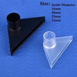 1~5pcs I.D 16~32mm Transparent/Black Aquarium Fish Tank Pump Duckbill Water Outlet Triangle Duckbilled Return Pipe Fittings