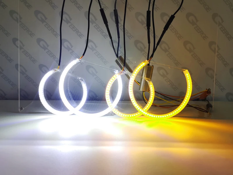 For Volkswagen VW Jetta Sagitar A6 MK6 IV 162 163 Ultra Bright Day Light Turn Signal SMD LED Angel Eyes Kit Halo Rings