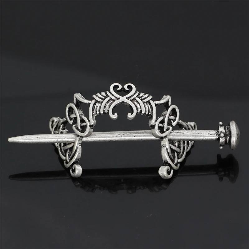 Irish Vintage Tiaras Hair Accessories Women Nordic Viking Charm Hairpin High-Quality Metal Fashion Jewelry Party Gifts Wholesale - view 3