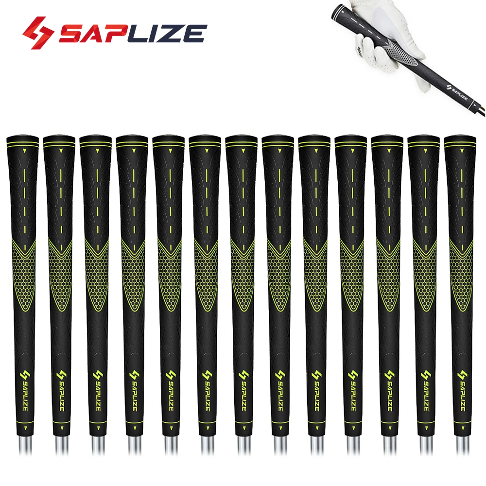 SAPLIZE 13 PCS Golf Club Grips, Multi Color Standard Size CC01 Golf Rubber Grips