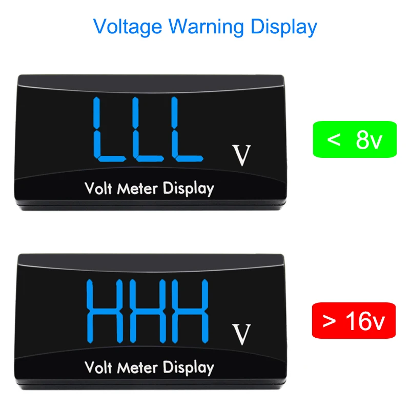 12V Universal Car Motorcycle Voltage Voltmeter Meter Convenient Portable High Accuracy LED For Digital Indicator Waterproof