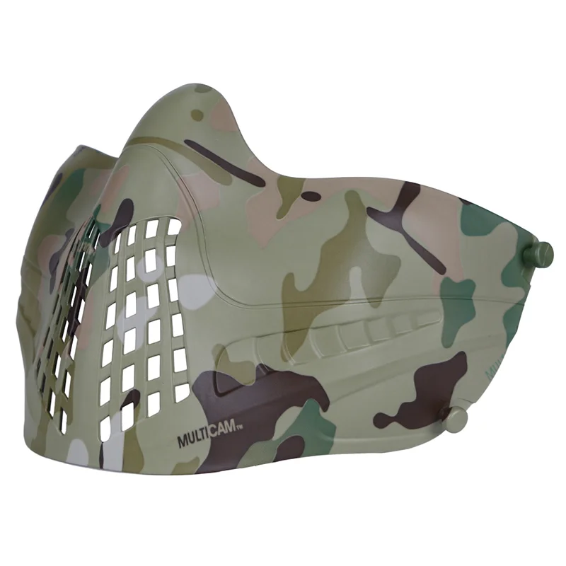 Tactical Airsoft Paintball Mask Skull Camouflage Outdoor Military Wargame Hunting Accessories Half Face Protective Combat Masks