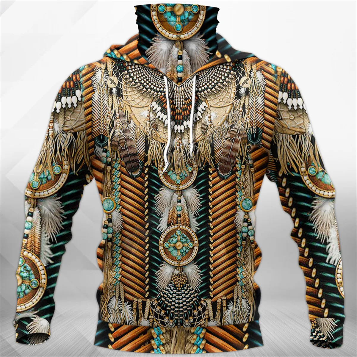 Totem Tattoo 3D Printed Hoodies Fashion Sweatshirt Women Men Casual Pullover Hoodie Mask Warm Cosplay Costumes 05