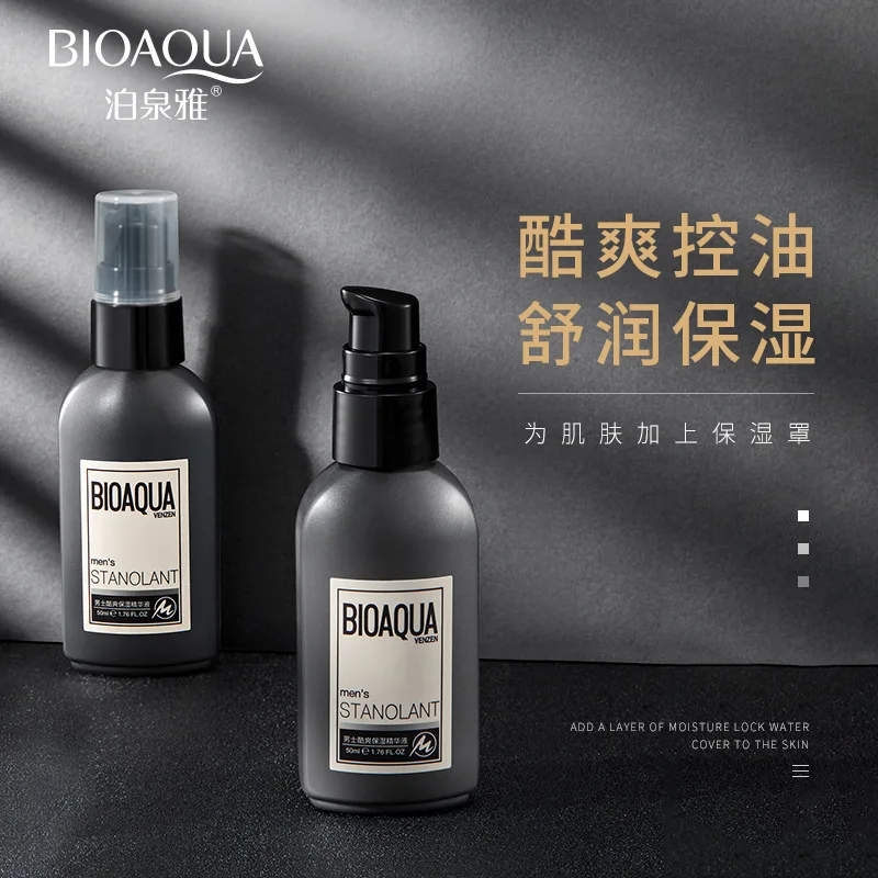 

Bioaqua Man and cool moisture essence, жидкое наполнение водой, увлажнение, контроль жирности, концентрат сужающих пор