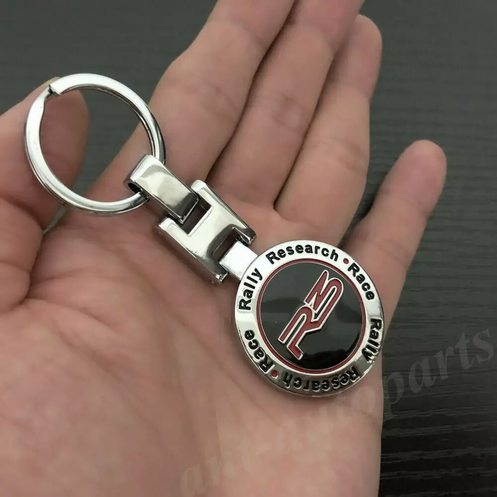 Metal  R3 Rally Research Race Sport Auto Car Keyring Keychain Key Chain Ring