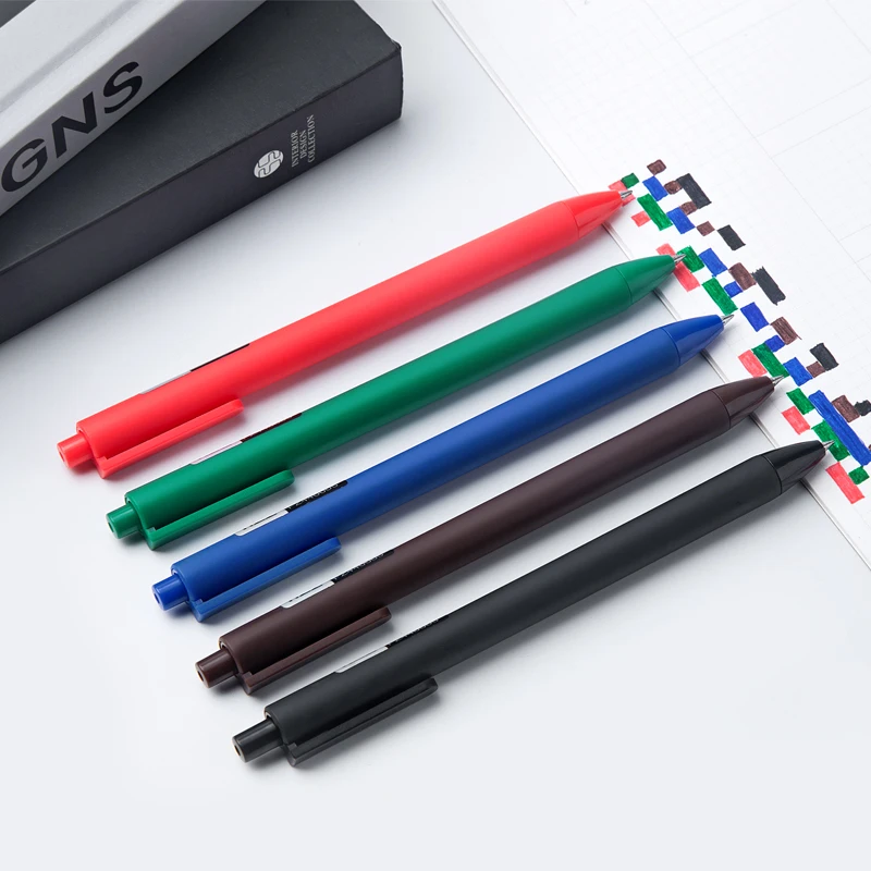 5 قطعة/المجموعة Youpin الفوران البديل المياه القلم 0.5 مللي متر الفرعية الصحافة مكتب القلم التعلم الطلاب باستخدام المياه محاصر ضيق الحبر العملاق الكتابة