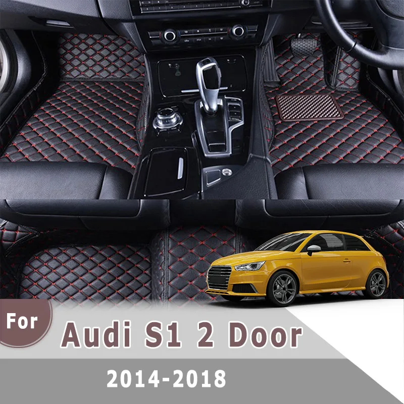 

RHD Carpets For Audi S1 2 Door 2018 2017 2016 2015 2014 Custom Leather Car Floor Mats Auto Interior Accessories Car Styling Rugs