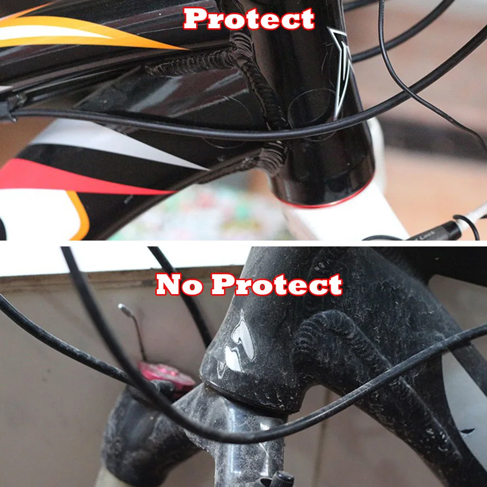 15 sztuk/partia rama roweru tylne widelce Protector 3M MTB Road Bike Chainstay Frame Protector Kit naklejka rowerowa pasta ochrona BC0181