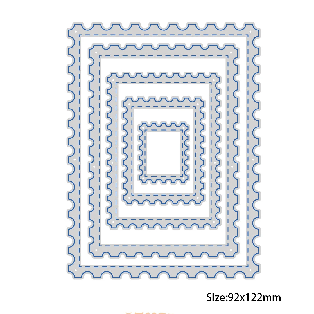 3D Square/Heart /Circle Metal Cutting Dies Stencils for DIY Scrapbooking Photo Album Paper Cards Making Decorative Crafts