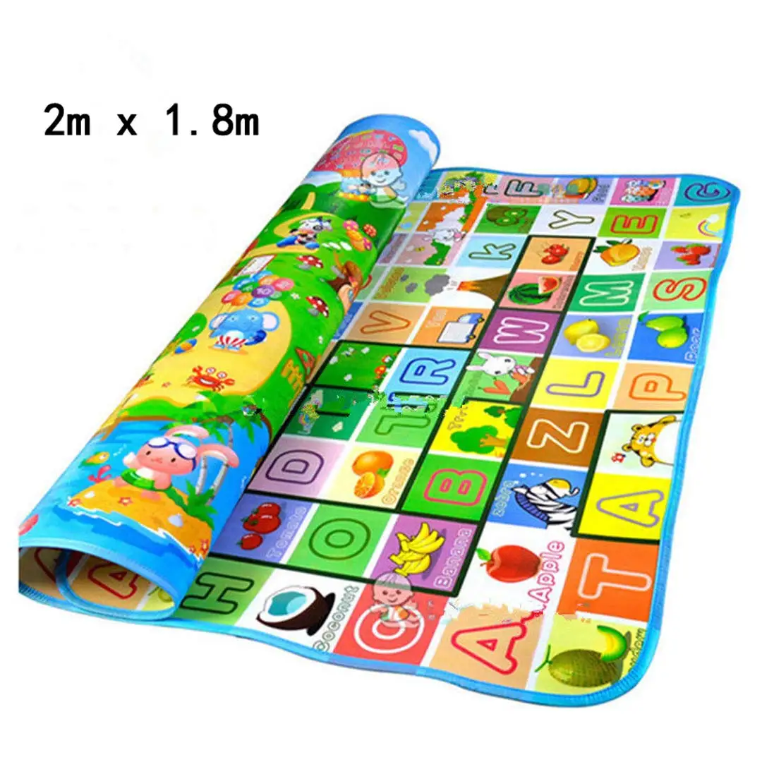 Toddler Kid Toy Baby Play Mats Infant Crawling Mats Lovely Letter Alphabet Animal Fruit Play Game Carpet Preschool Education Toy