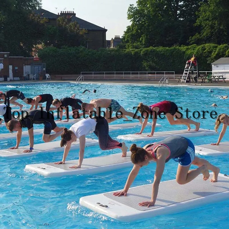 Portable Inflatable Air Track Mat For Water Sport 2*0.9*0.1m Water Yoga Mattress Gym Mat Floor Cheap Price Tumble Track Floating