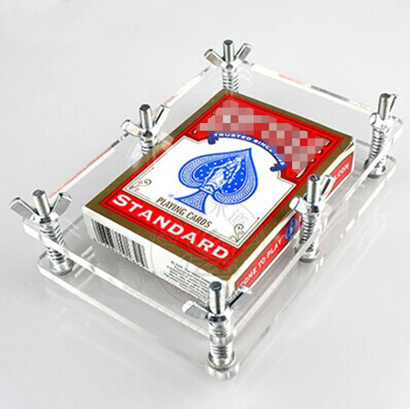 Crystal Card Press - Crystal Card Flatten Restore Deformation Not Include Playing Card Magic Tricks Accessory Gimmick