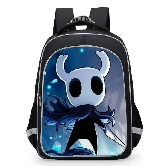 Children schoolbag Hollow Knight Print Game Peripheral Backpack Cartoon Student Casual Backpack Lightweight Orthopedics Mochila