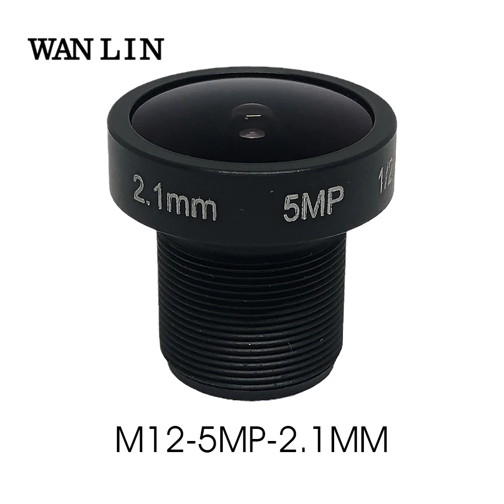 

5MP HD 2.1mm CCTV Lens 5.0Megapixel IP Camera Lenses MTV Board IR M12 Lens F2.0 1/2.5" Image Format For HD Security Cameras