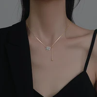 Elegant Black Camellia Necklace 3 Elegant Black Camellia Necklace 3