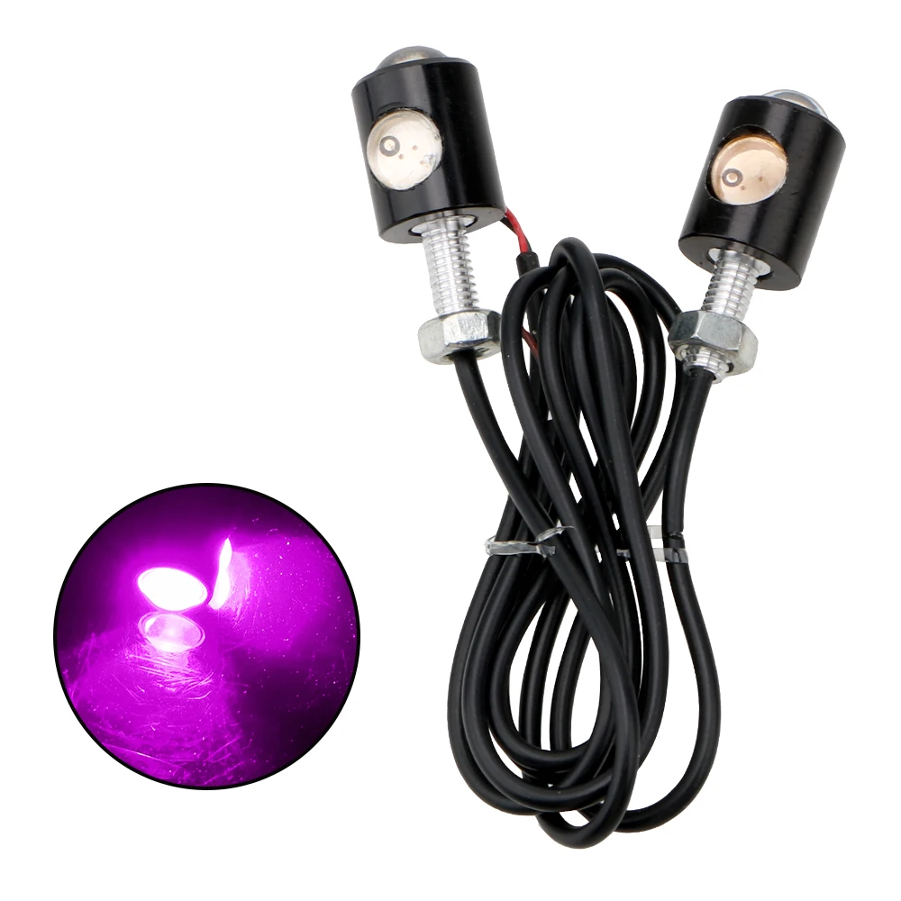 Universal Eagle Eye LED Turn Signal Lamp Motorcycle Taillight Turn Indicators 1Pair Motorcycle License Plate Light