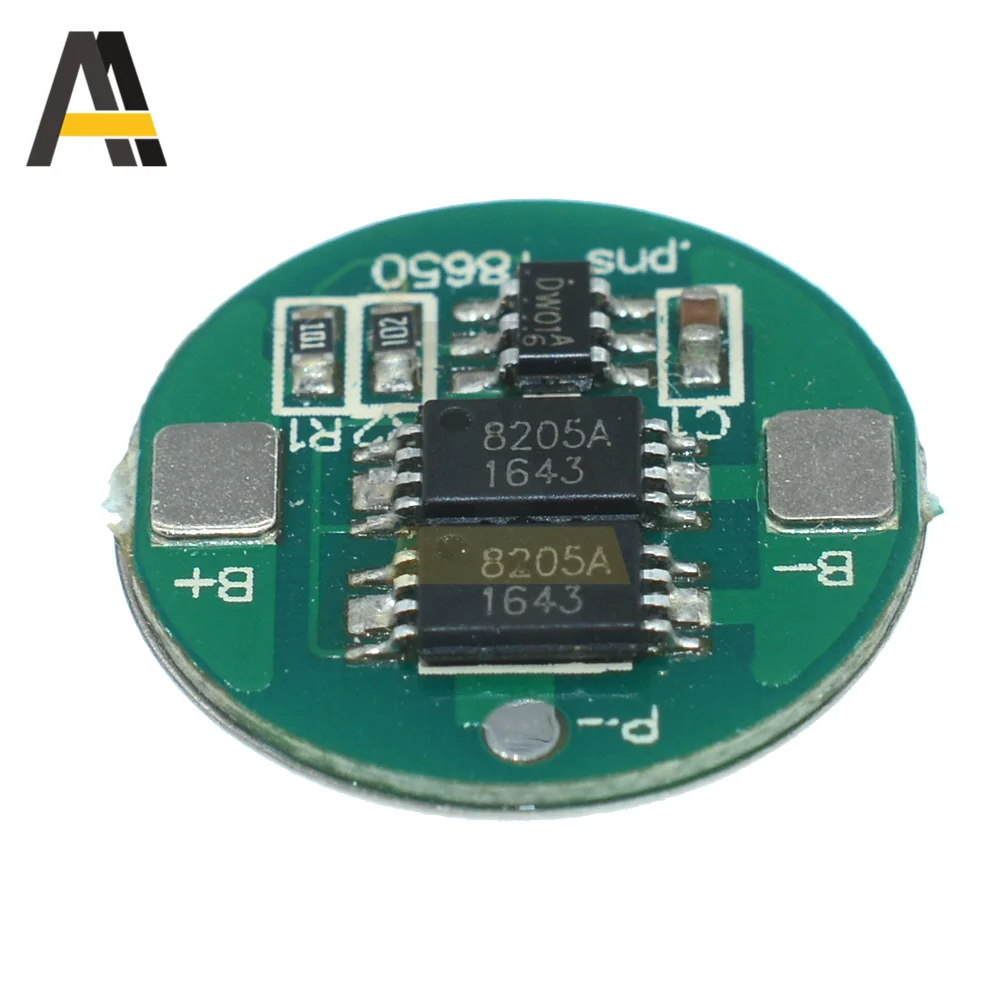 5PCS 1S 4A BMS 18650 battery 4.2V battery protection board 18650 Lithium Charge Discharge Protection Board Dual MOS