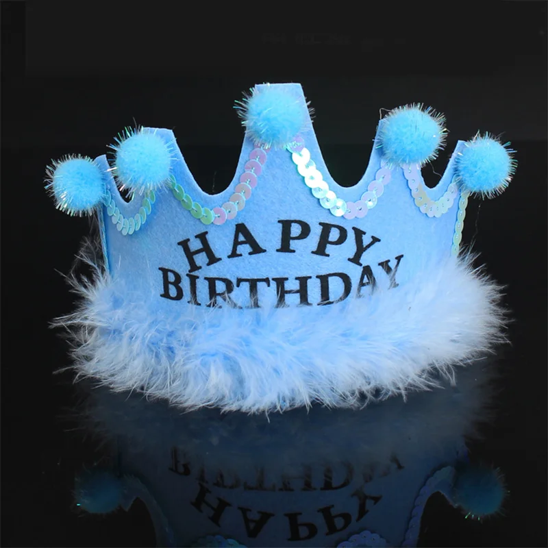 LED Happy Birthday Party Krone Hüte Glow Stirnband König Prinzessin Prinz Baby Dusche Junge Mädchen Kinder Weihnachten Dekorationen Liefert Hüte – Detail 12