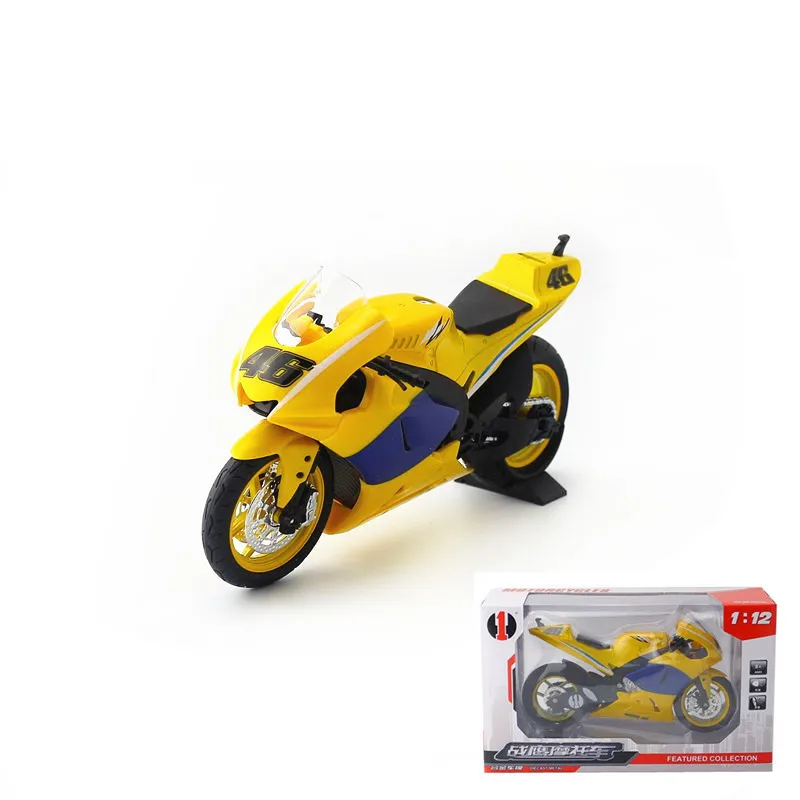 Quality alloy GP racing motorcycle model,1:12 high simulation motorcycle toy,sound light and sound design,free shipping