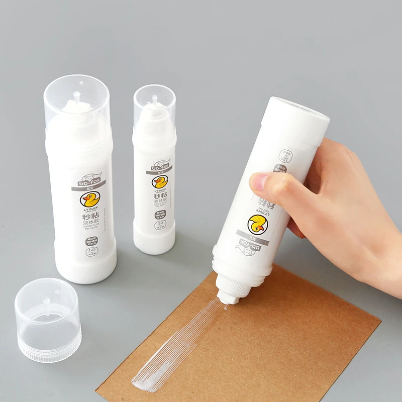 

50ml/125ml Liquid Glue Cute Duck PVCA Quick Dry Washable Adhesive Contact for Diary Album Home DIY Art Handcraft School A6884