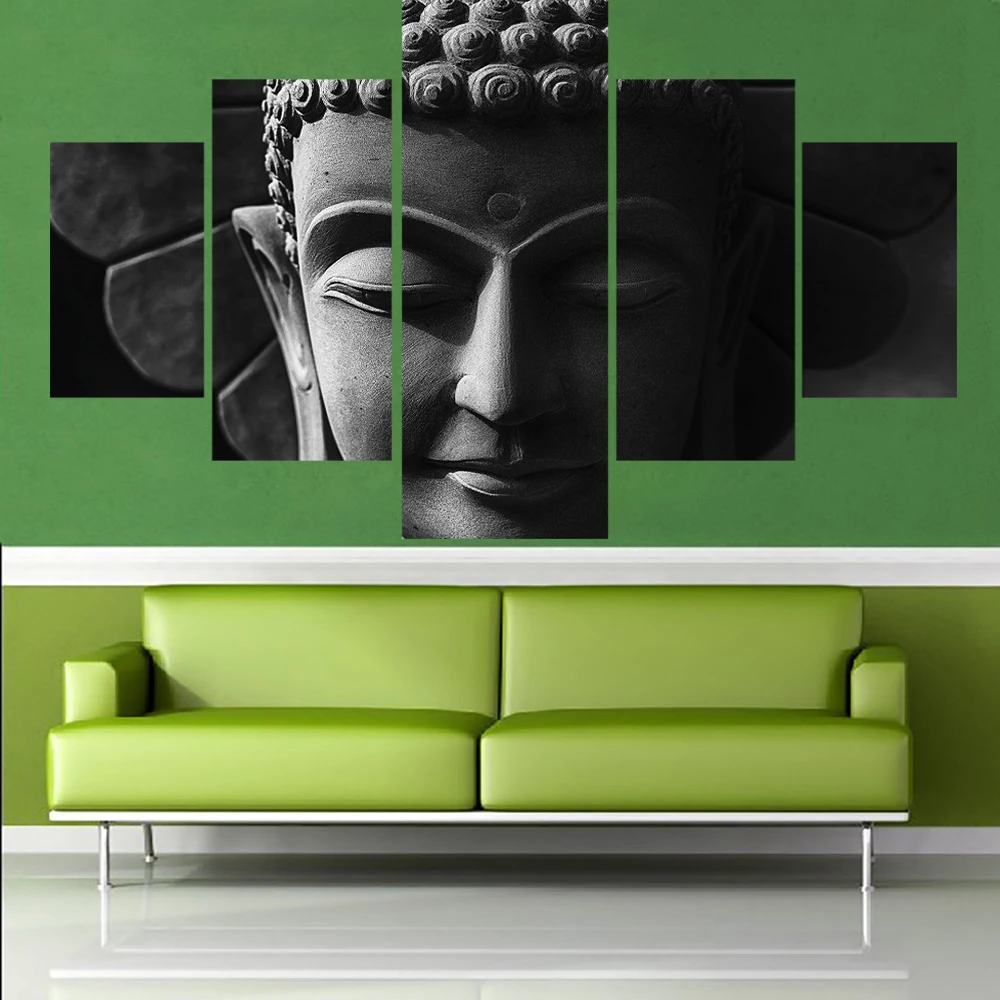 5 Panel Canvas Art Wall Decor Figure Buddha Xiang Poster Nordic Decoration Home Frame Living Room Bedroom Print Pictures