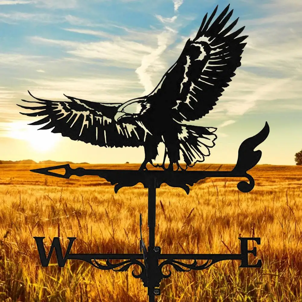 

Stainless Steel American Eagle Weather Vane Weather Vane Wind Direction Indicator European Style Iron Roof Decoration