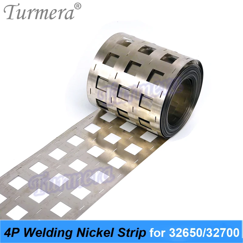 Turmera-Sistema de Panel Solar con batería Lifepo4, 32650, 32700, 4P, soldadura de níquel, 0,15mm de espesor, para bicicleta eléctrica de 12V y 24V, 36V y 48V