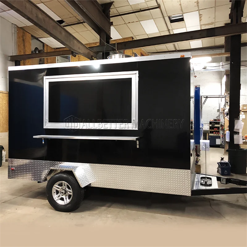 

Allbetter Мобильная тележка с прицепом для общественного питания Торговая тележка для общественного питания Тележка для еды Крытый уличный киоск Шведский фуршет