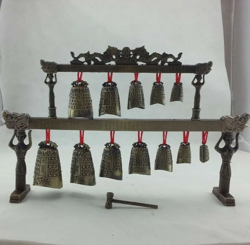 

Auspicious Musical Instruments, Double Layered Chimes, Exquisite Home Classical Handicraft Decorations