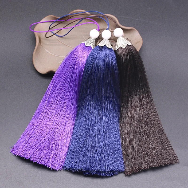 4Pcs High Quality Long Tassels For Crafts Decorative Supplies DIY Home Textile Curtain Clothing Sewing Cord Tassel Fringe Trim