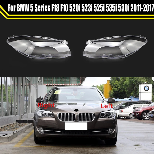 BMW 5シリーズF18f10 520i 523i 535i 530i 2011〜2017用の真新しいガラスカーヘッドライトカバー,交換用ライト -  AliExpress