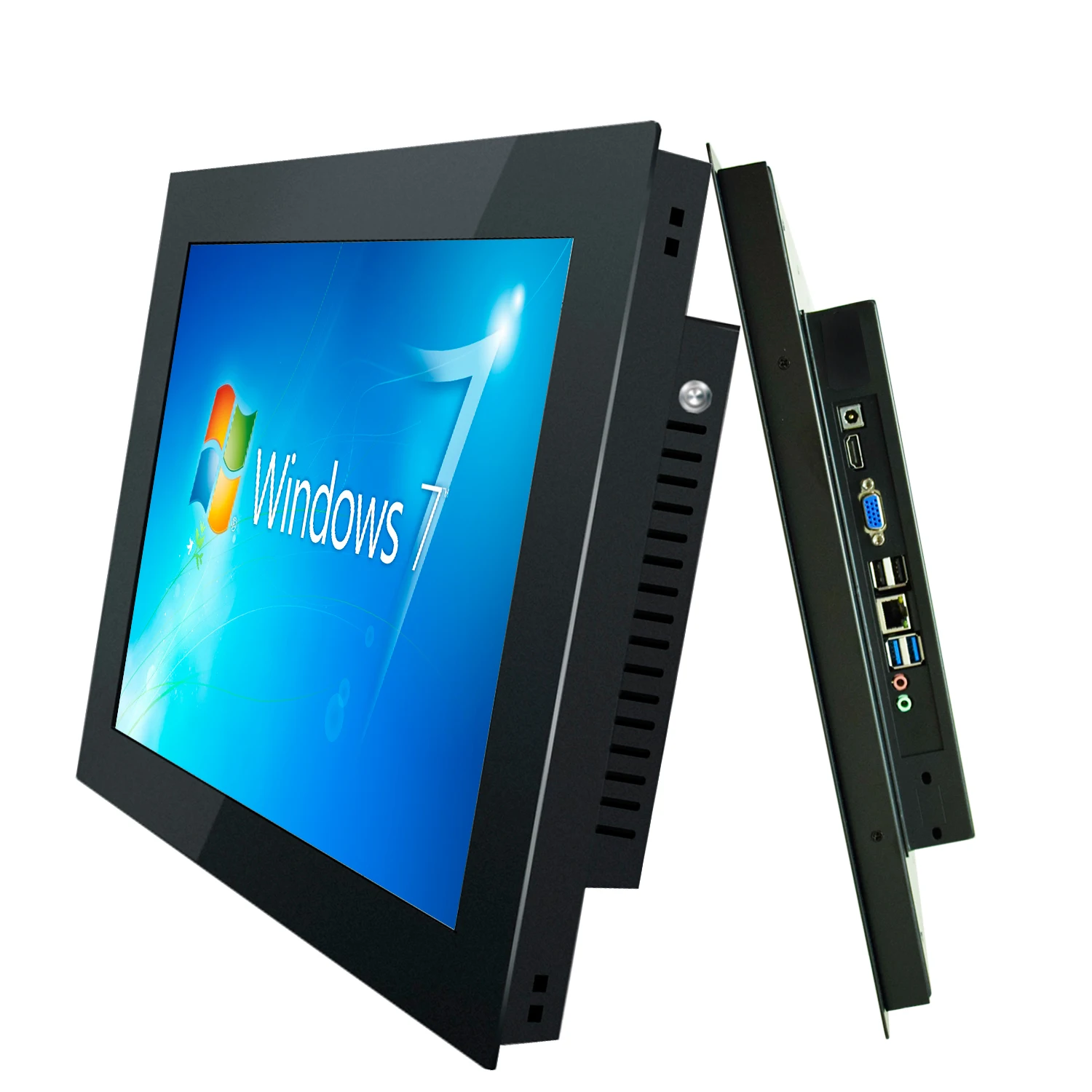 10 12 15 Polegada computador industrial incorporado tudo-em-um tablet pc painel com tela de toque resistiva wifi embutido para win10 pro