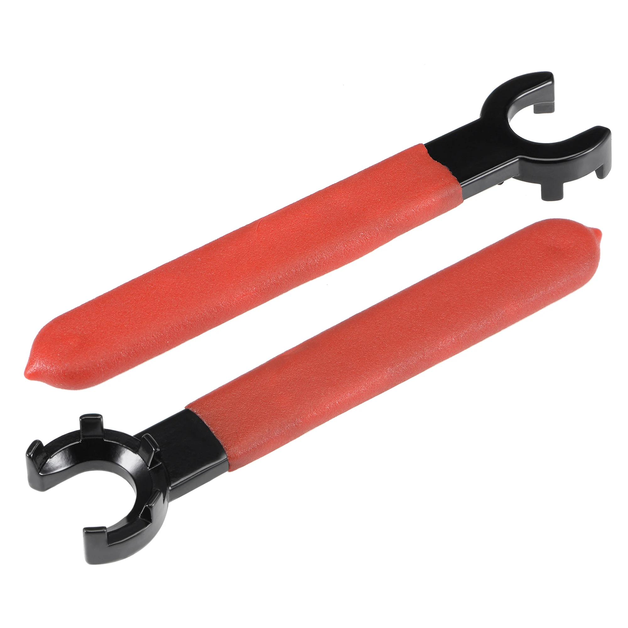 Uxcell 2pcs Collet Chuck Wrench Spanner for ER20M Clamping Nut w Red Non-slip Handle