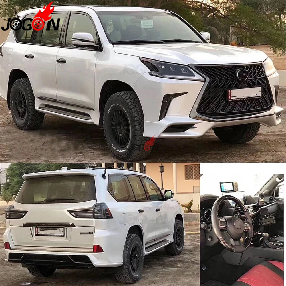 Dla Lexus LX570 2016- 2019 specjalny czarny Edition część boczna klamka obudowa lusterka bocznego lampa tylna klapa tylna