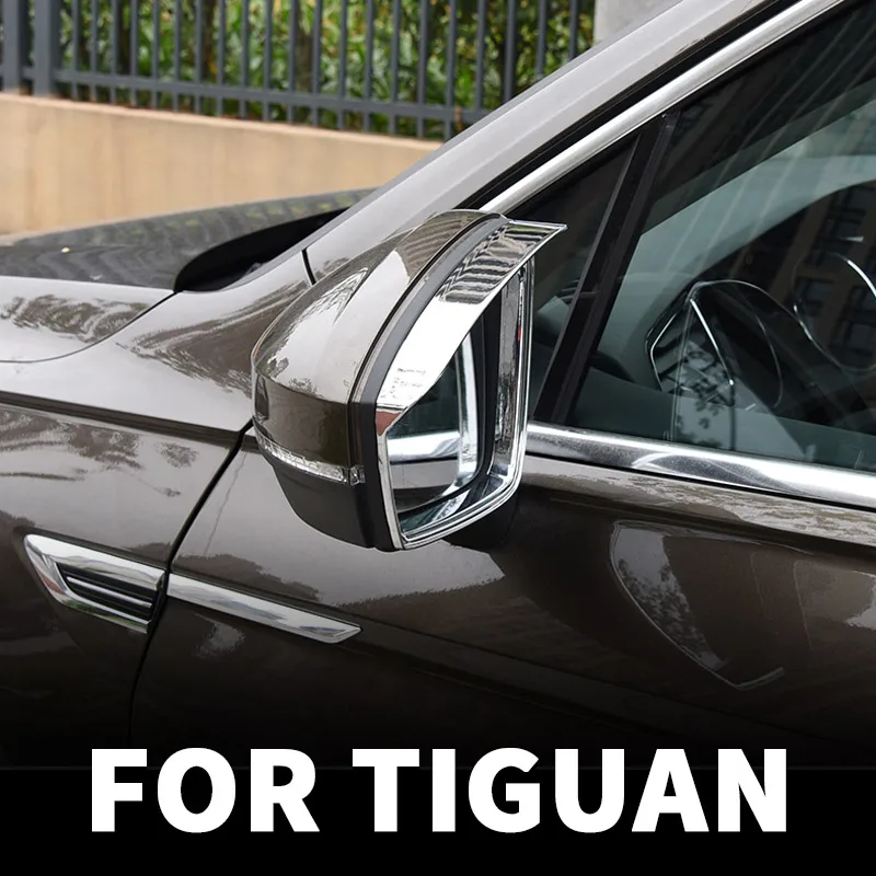 

For Volkswagen Tiguan mk2 2016 2017 2018 2019 2020 Rearview mirror rainshield reversing mirror rain eyebrow modified accessories